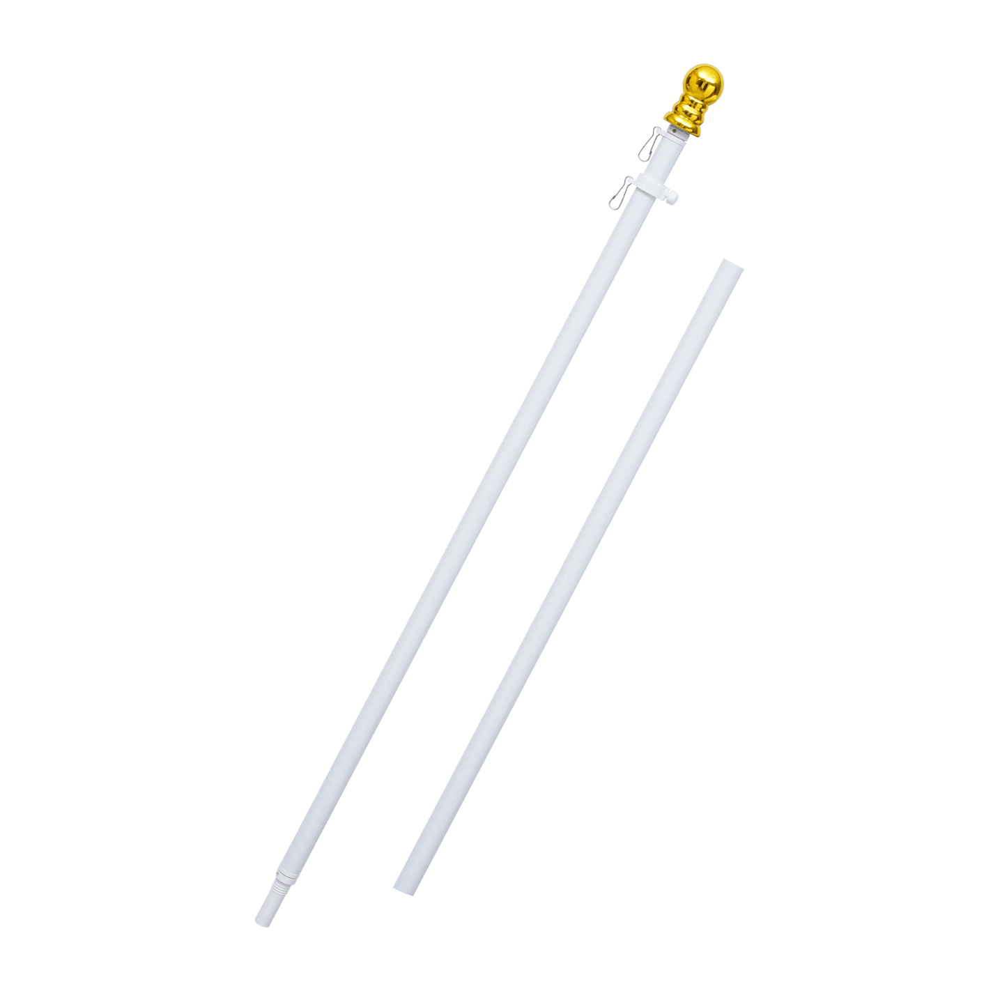 2 - Section 6FT Aluminum Flagpole - FlagStars