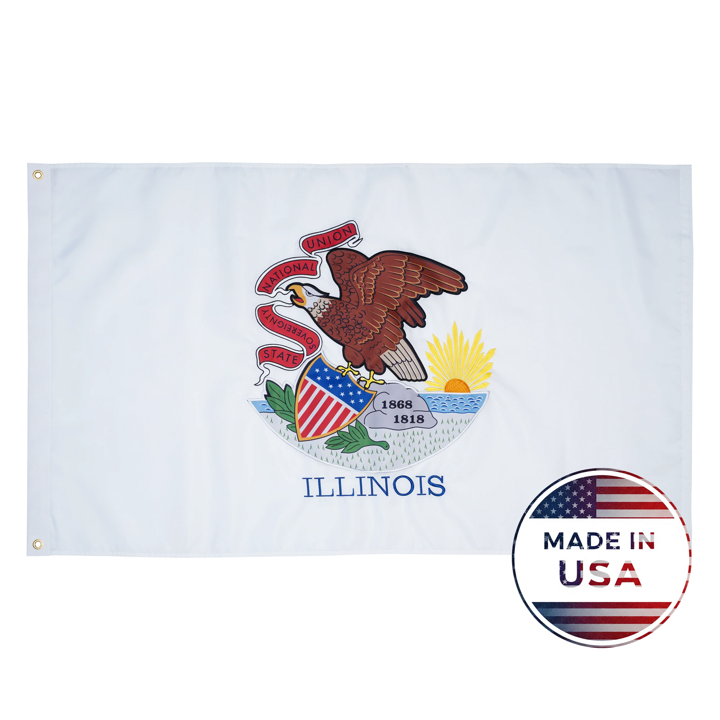 Illinois State Flag - 100% Made in USA - FlagStars