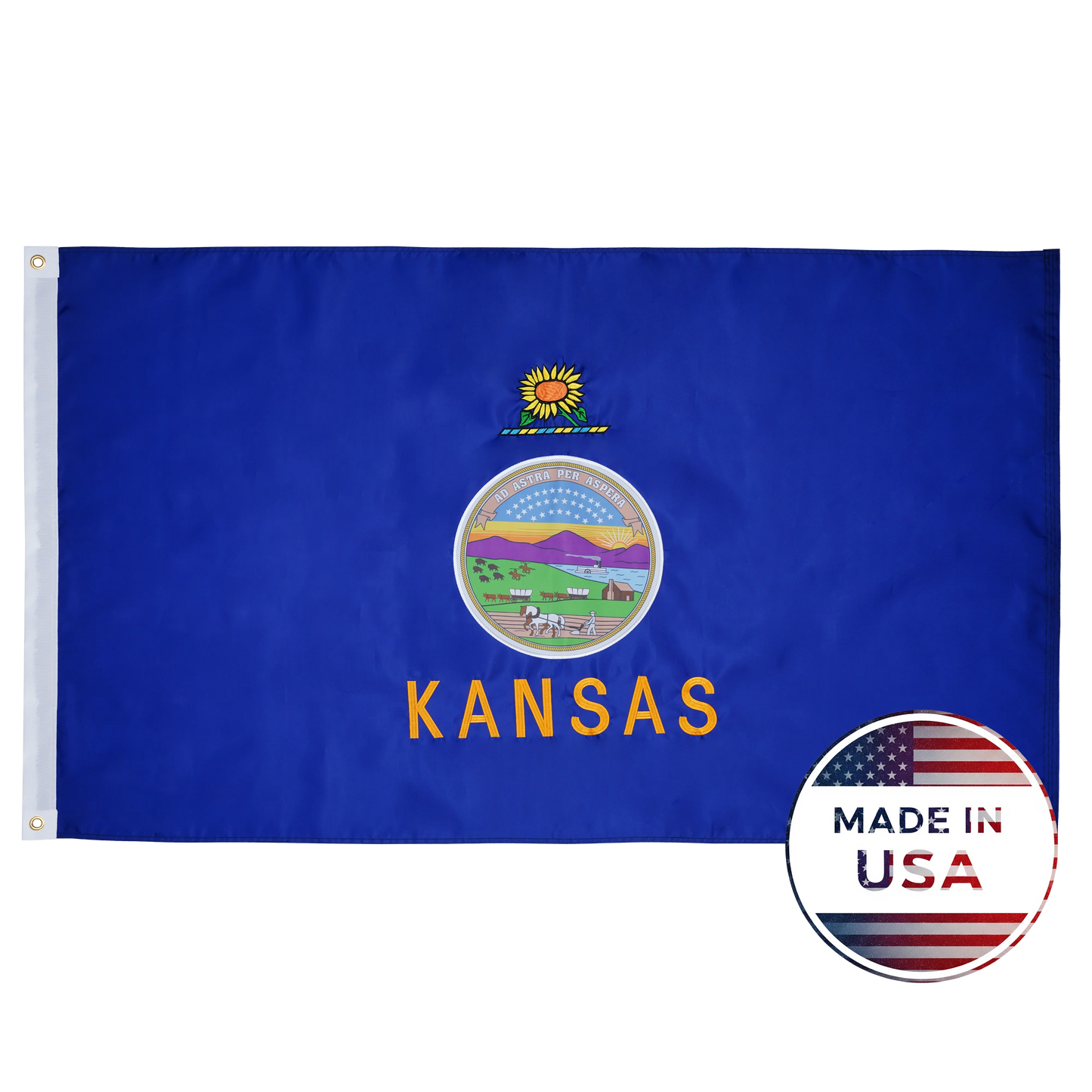 Kansas State Flag - 100% Made in USA - FlagStars