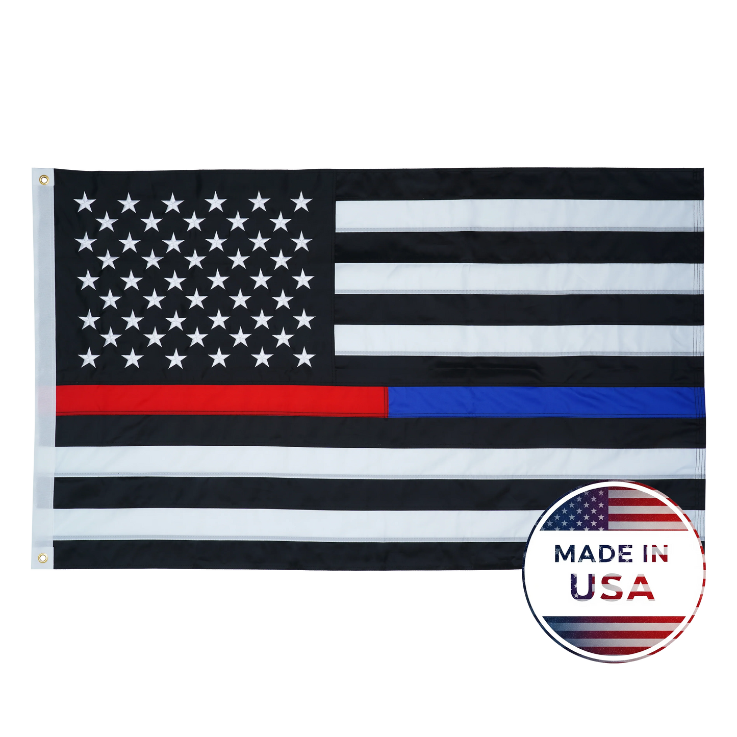 Thin Red and Blue Line American Flag - 100% Made in USA - FlagStars