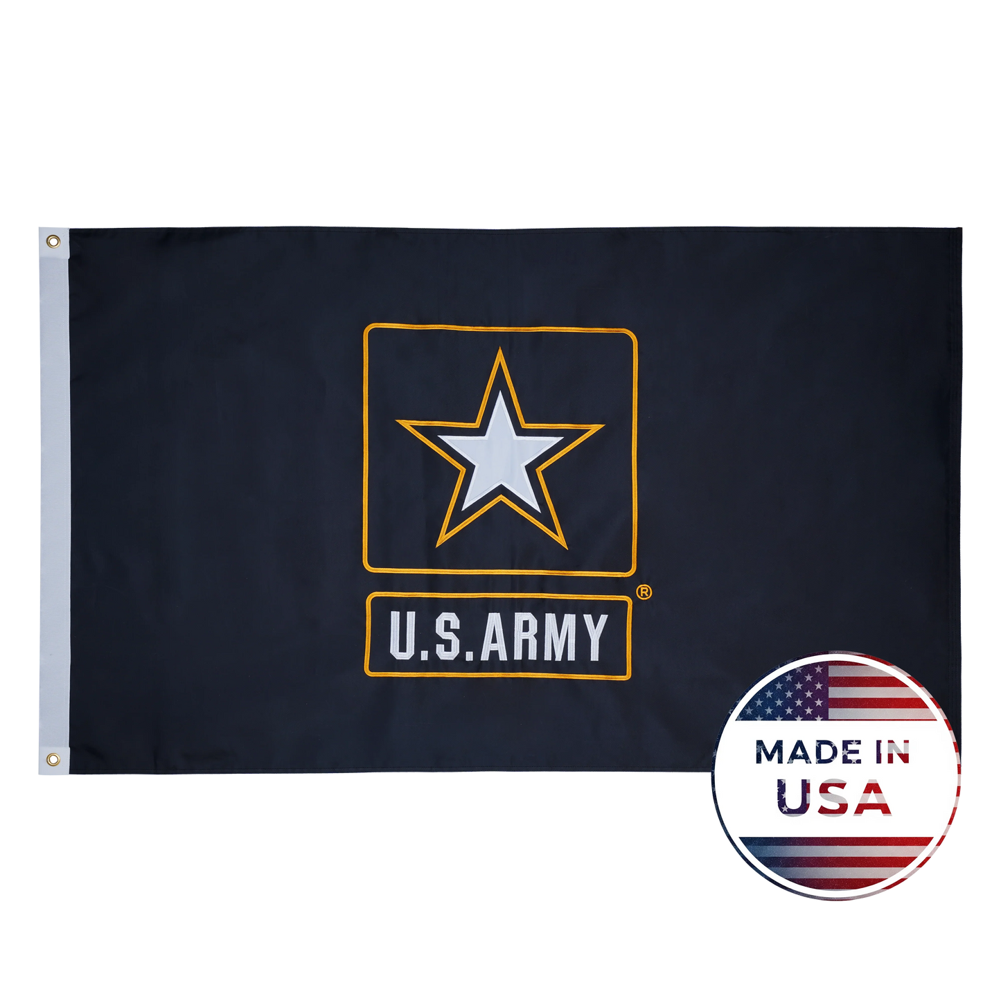 US Black Army Flag - Double Sided, 100% Made in USA - FlagStars