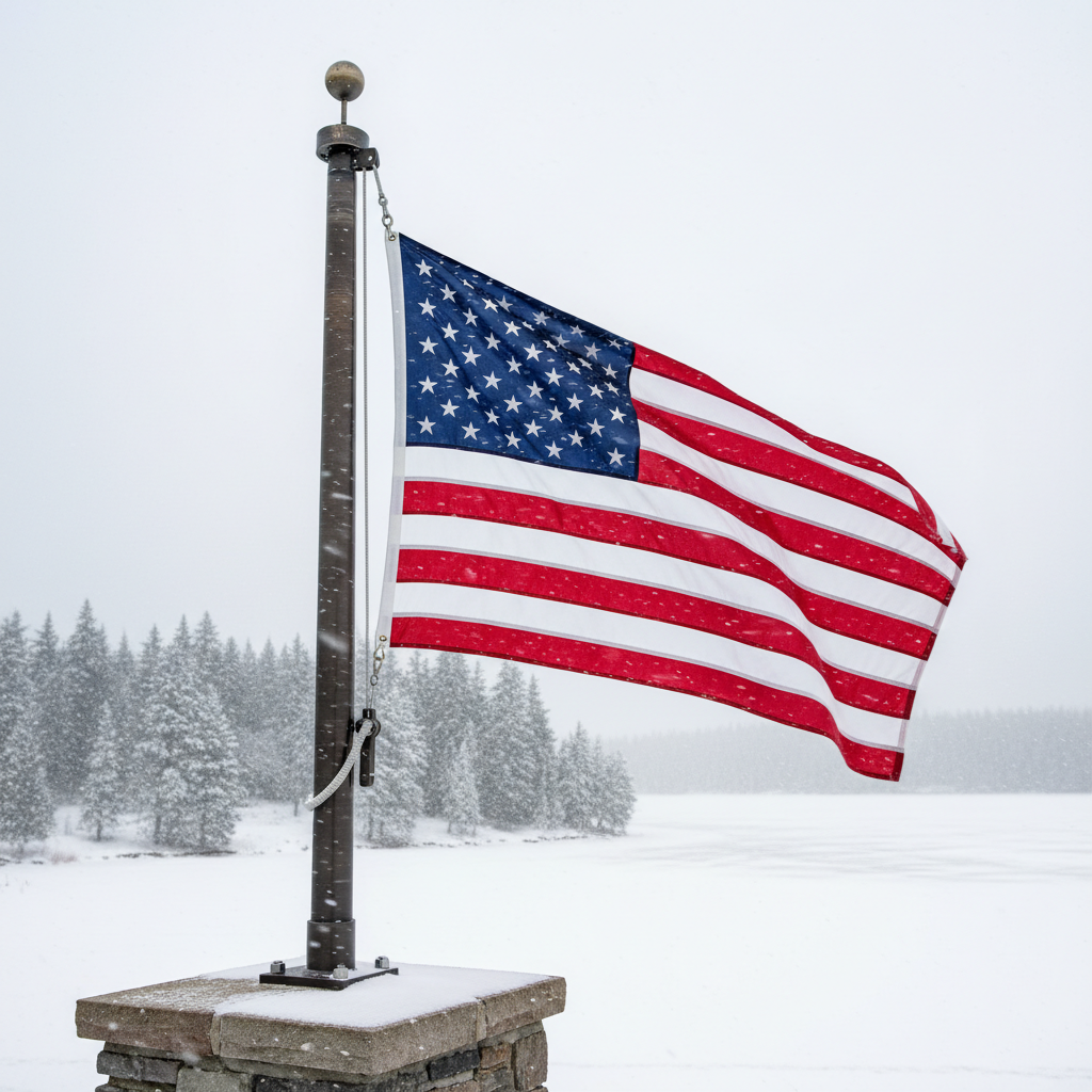 Top American Flags for Winter Events