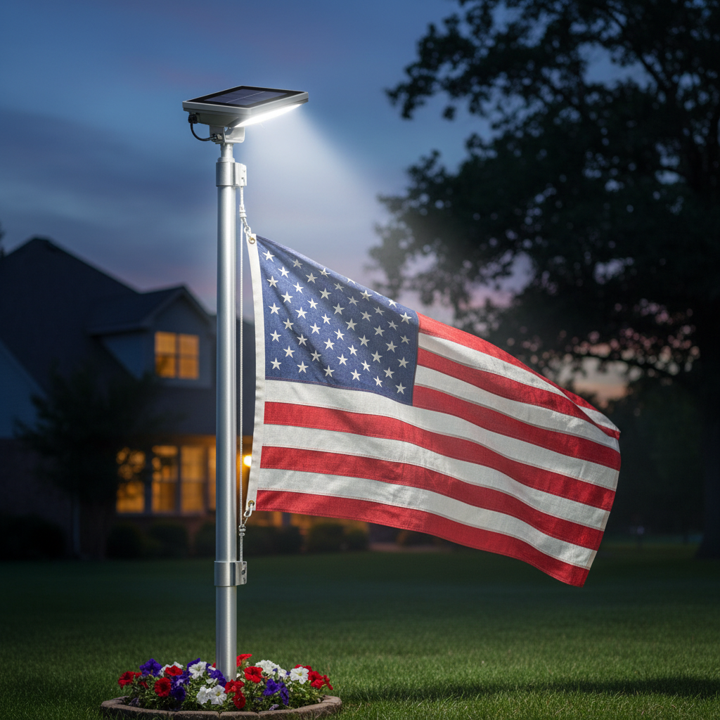 Why Add a Solar Light to Your Flagpole?