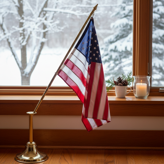 How to Display an American Flag Indoors in Winter