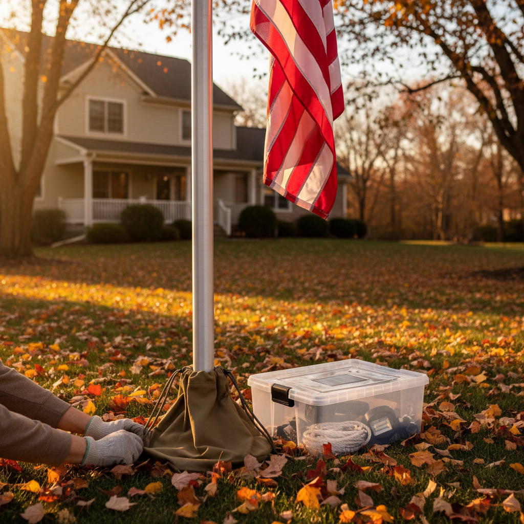 How to Protect Your Flagpole in Fall