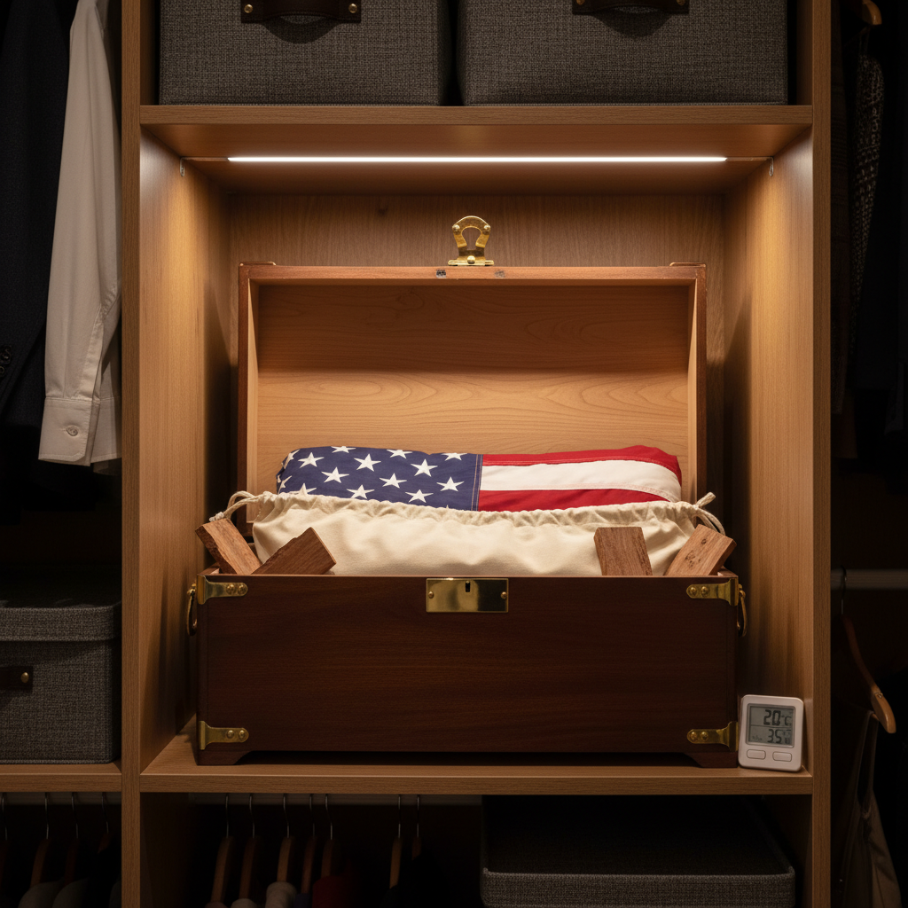 How to Care for an American Flag in Winter