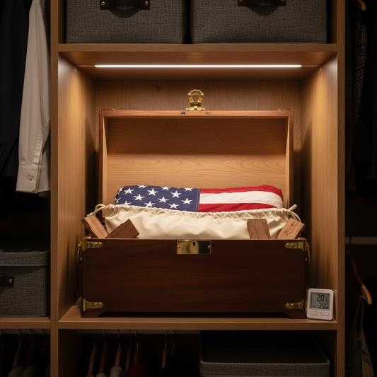 How to Care for an American Flag in Winter