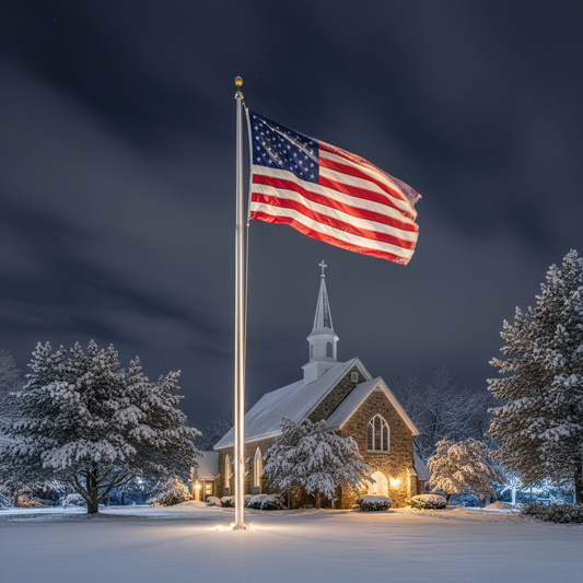 Best American Flags for Churches in Winter