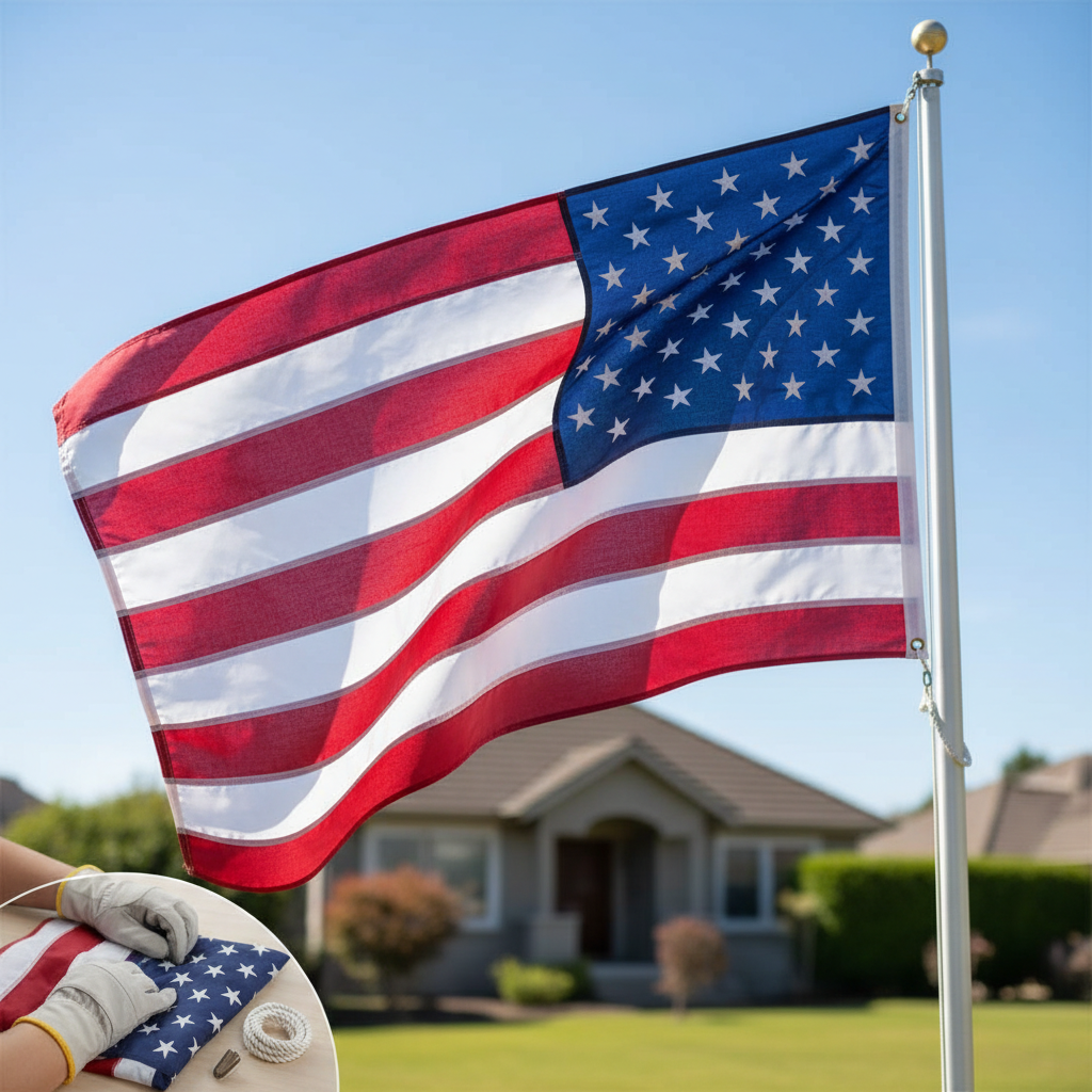 Why Buy Spun Poly American Flags?