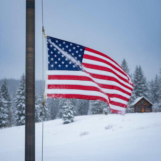 Best American Flags for Veterans in Winter