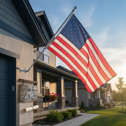 How to Mount an American Flag on a House