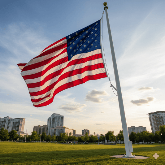 Best American Flag for 25ft Flagpoles: Size, Pole, and Setup - FlagStars