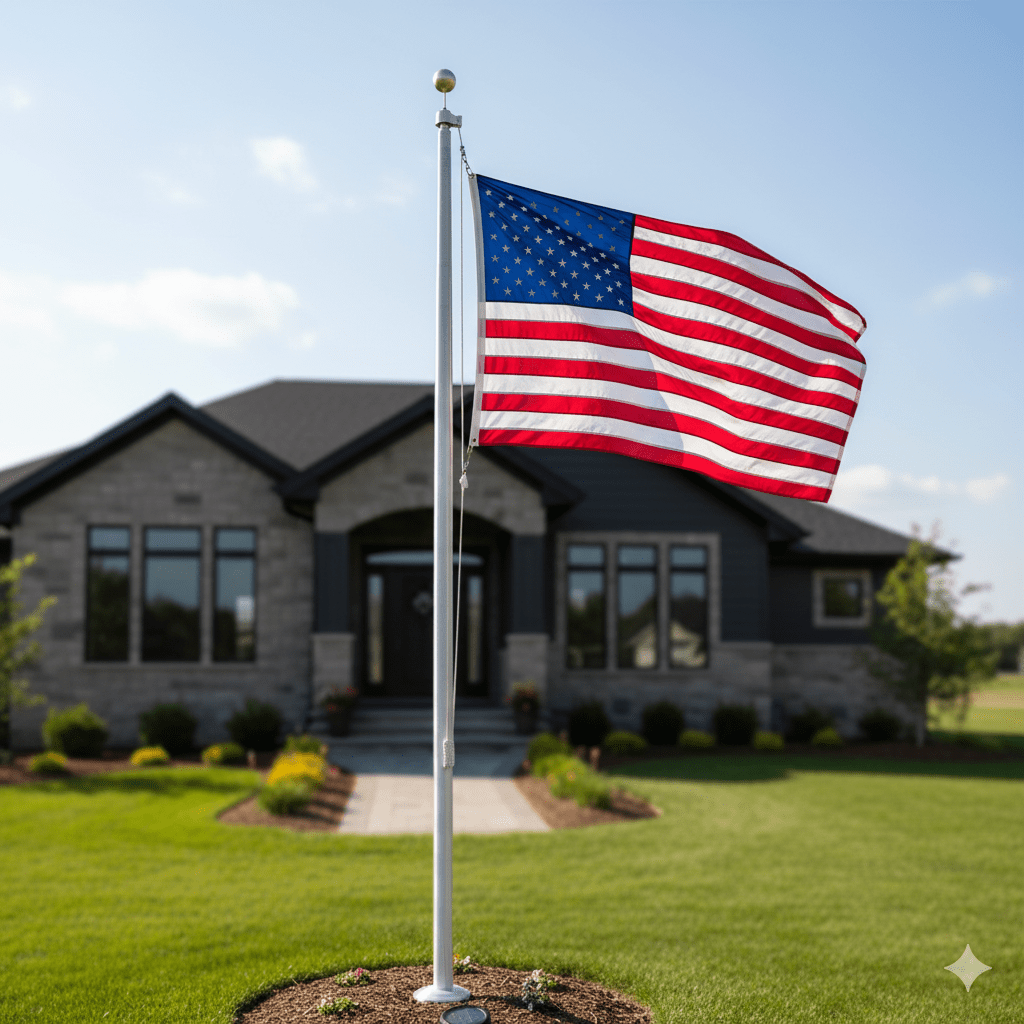 Best American Flags for Homes with Flagpoles - FlagStars