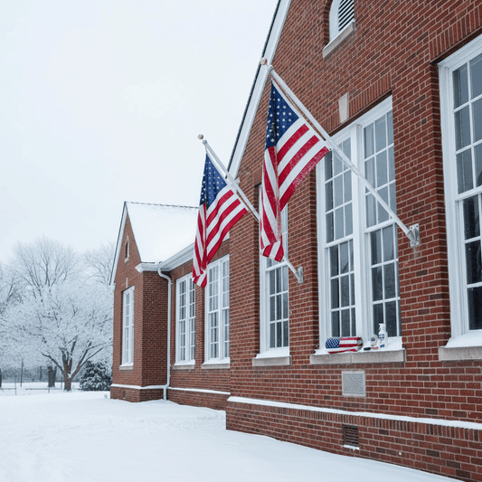 Best American Flags for Schools in Winter - FlagStars