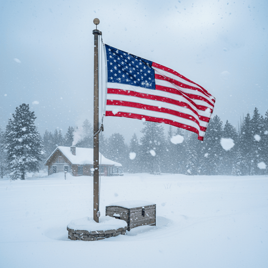 Best American Flags for Snowstorms: Durable Choices and Care - FlagStars