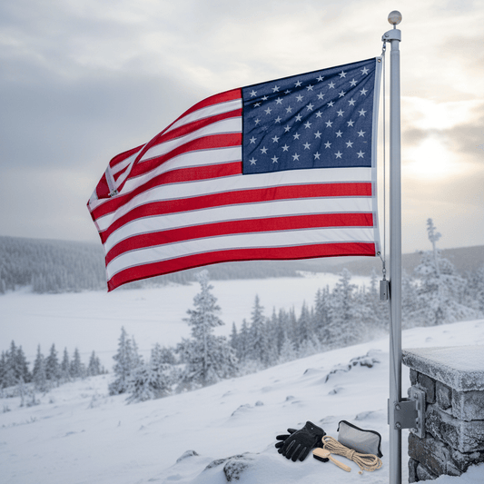 Best American Flags for Winter Wind - FlagStars
