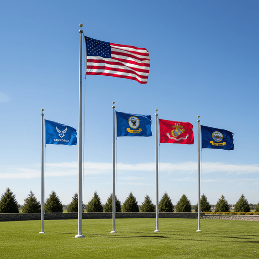 Best Military Branch Flags to Fly with American Flag - FlagStars