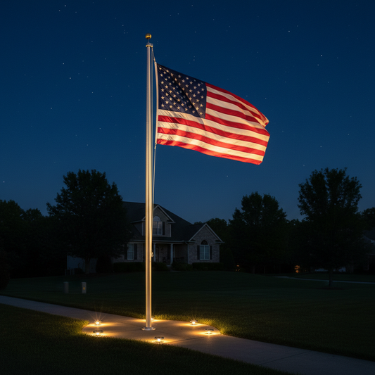 How to Light an American Flag at Night: Best Practices and Products
