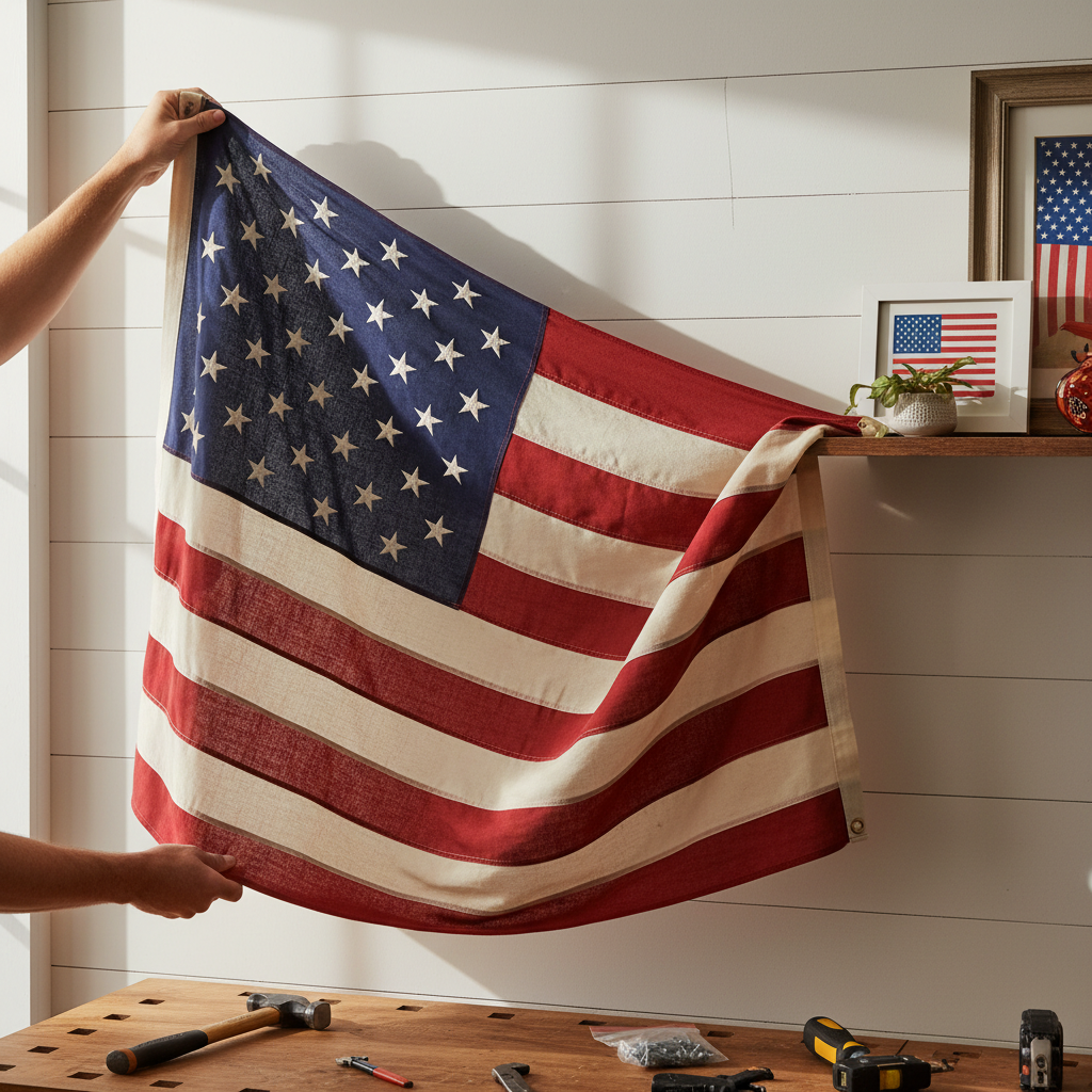 How to Hang an American Flag on a Wall