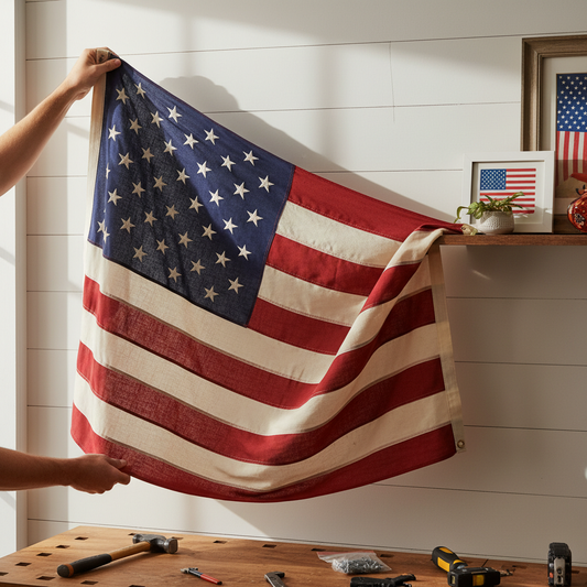 How to Hang an American Flag on a Wall