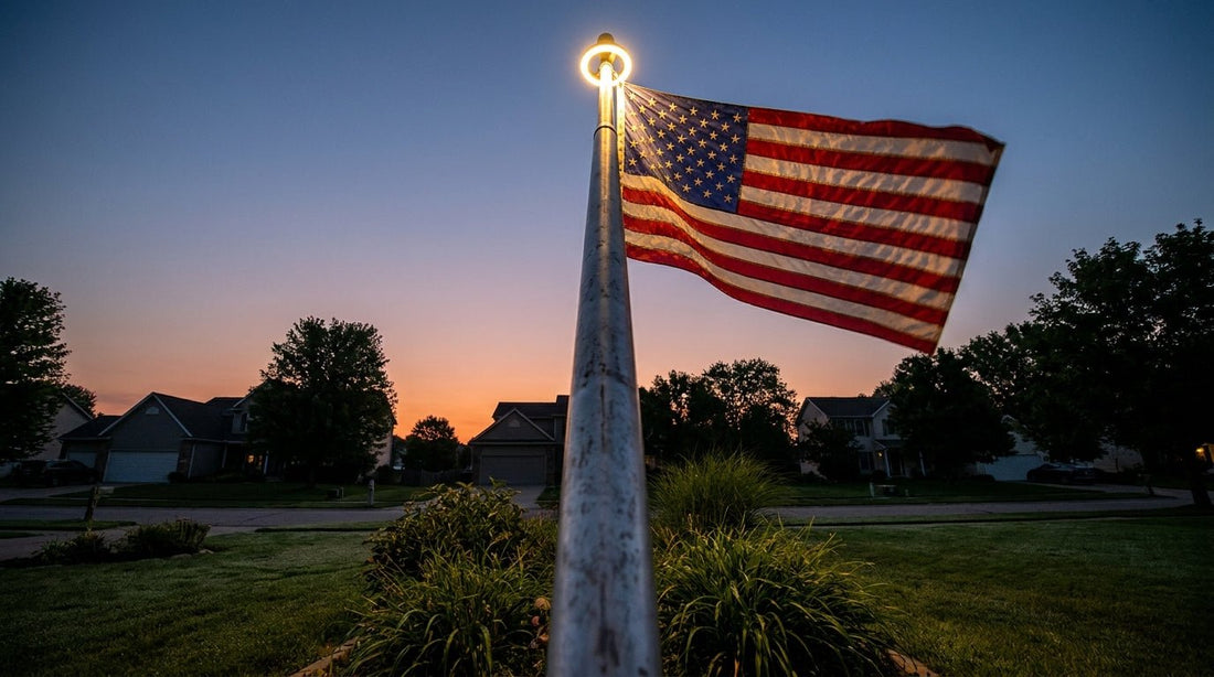 How Many Lumens for a Solar Flagpole Light? The Pole-Height Sizing Guide - FlagStars