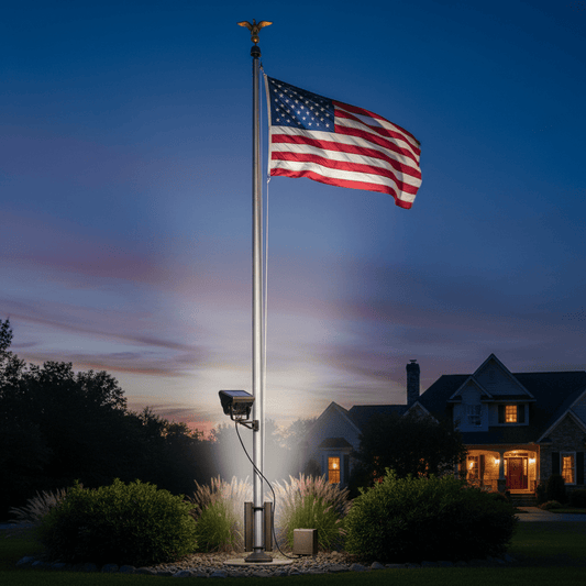How to Choose a Solar Light for Your Flag - FlagStars