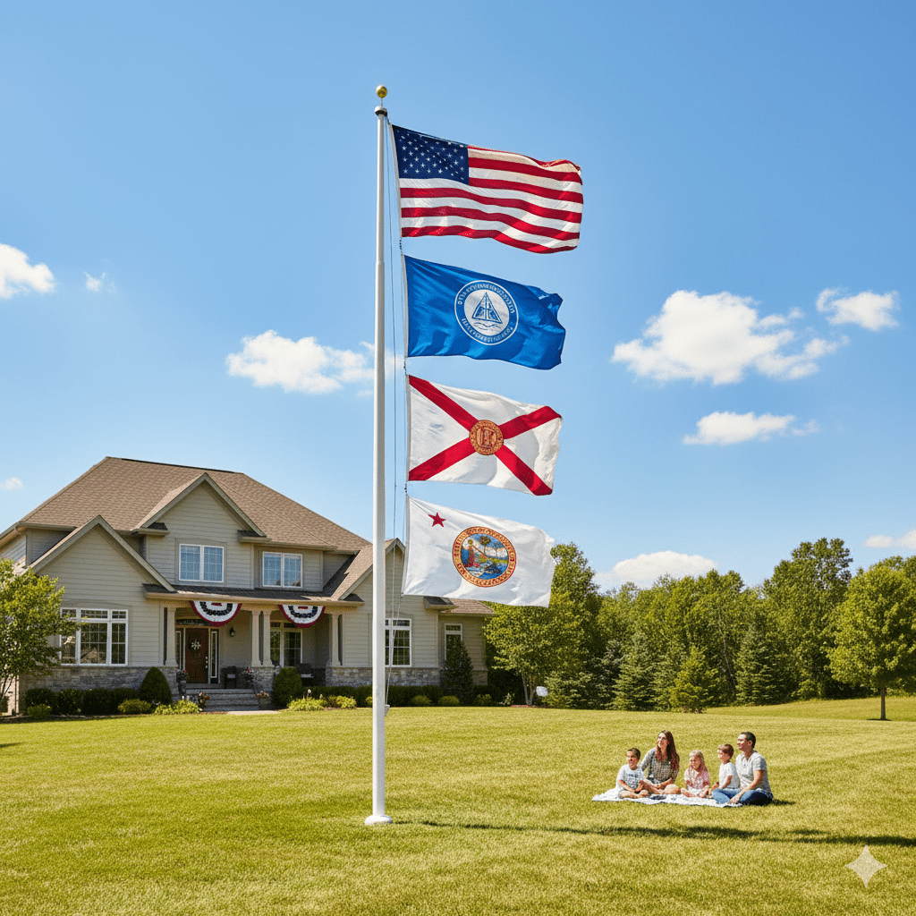 How to Fly Multiple Flags on One Pole: Practical Guide - FlagStars