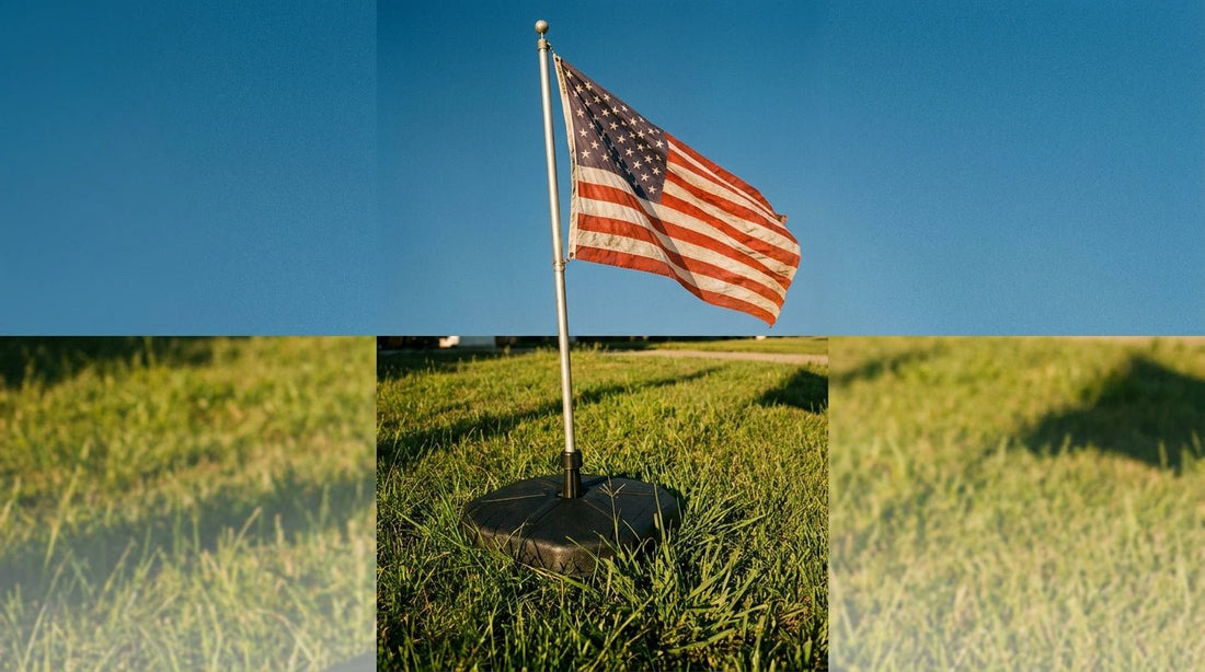 No-Dig Flagpole Base: Which Type to Buy for Your Surface (Grass, Pavement, Deck, or Driveway) - FlagStars