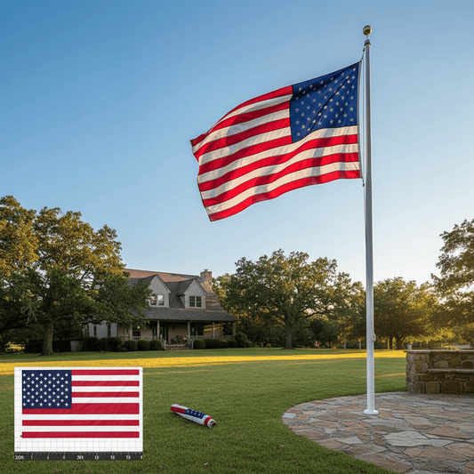 What Size American Flag for a 20ft Pole? Flag Size & Pole Guide - FlagStars