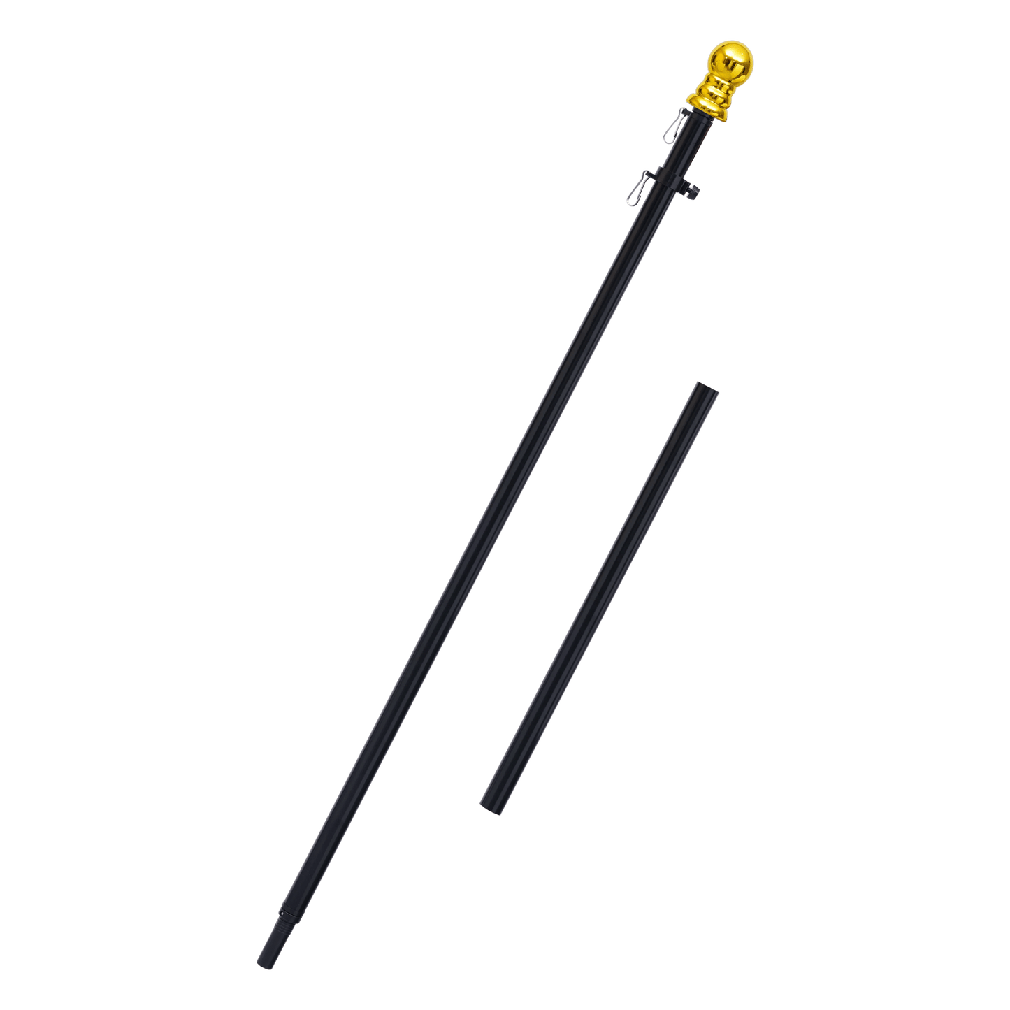2 - Section 5FT Aluminum Flagpole - FlagStars