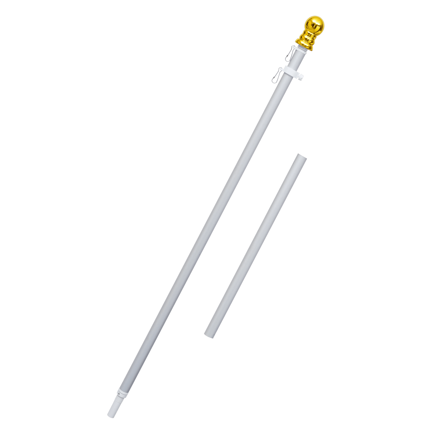 2 - Section 5FT Aluminum Flagpole - FlagStars
