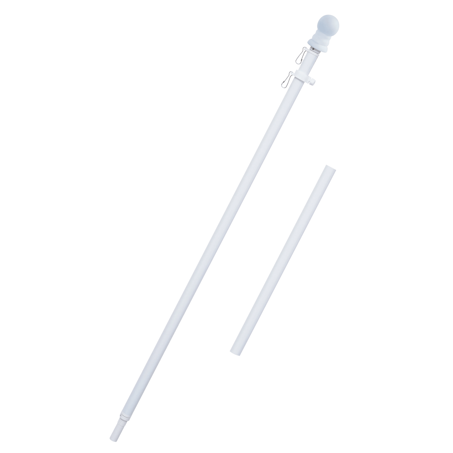 2 - Section 5FT Aluminum Flagpole - FlagStars