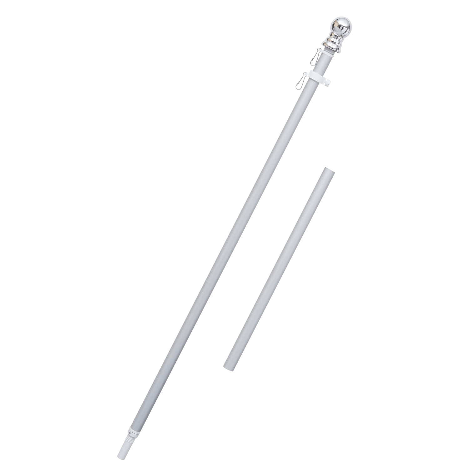 2 - Section 5FT Aluminum Flagpole - FlagStars