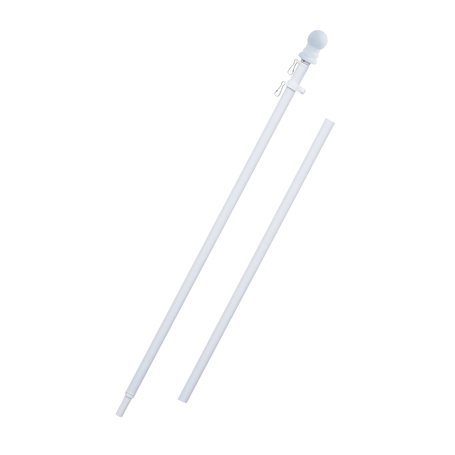 2 - Section 6FT Aluminum Flagpole - FlagStars