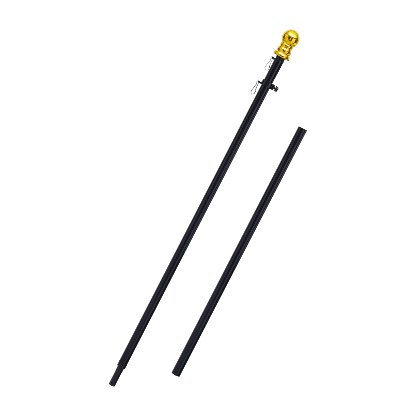 2 - Section 6FT Aluminum Flagpole - FlagStars