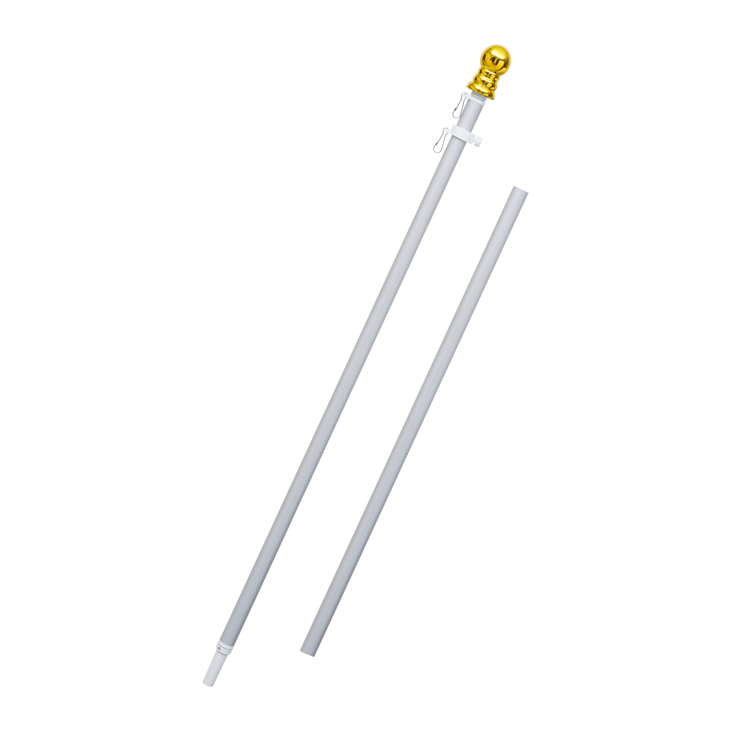2 - Section 6FT Aluminum Flagpole - FlagStars