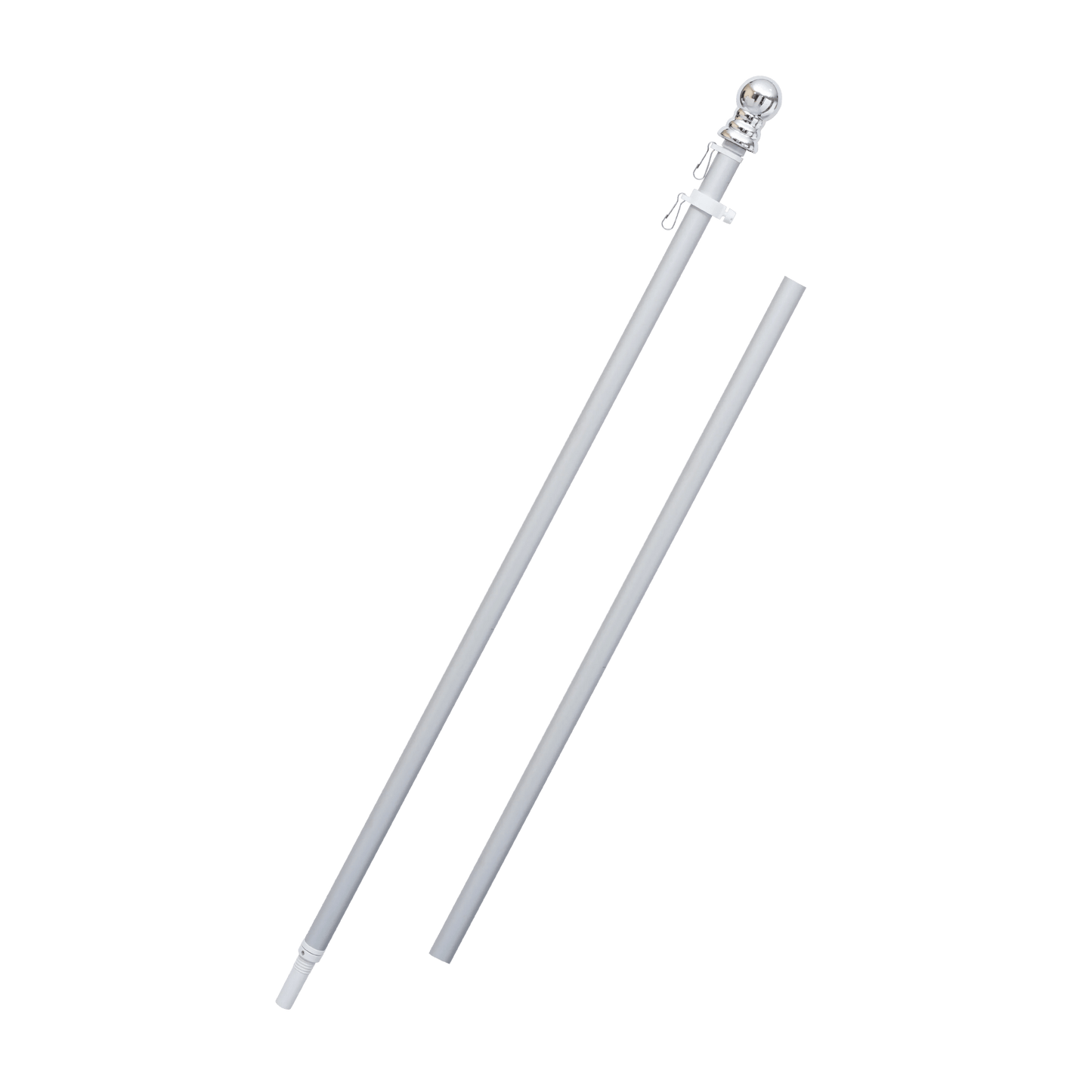 2 - Section 6FT Aluminum Flagpole - FlagStars