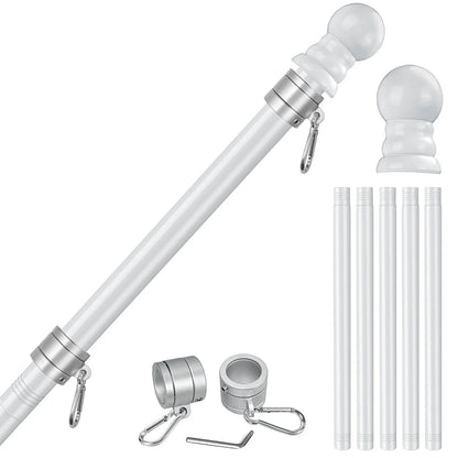 5 - Section 6FT Stainless Steel Flagpole - FlagStars