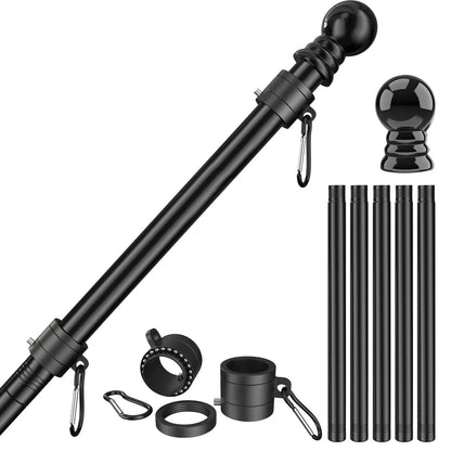 5 - Section 6FT Stainless Steel Flagpole - FlagStars