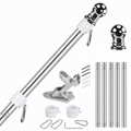 5-Section 5FT Stainless Steel Flagpole Kit