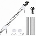 5-Section 5FT Stainless Steel Flagpole