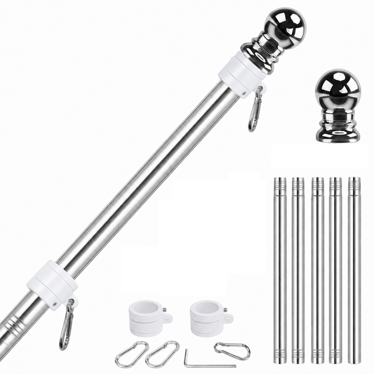 5-Section 5FT Stainless Steel Flagpole