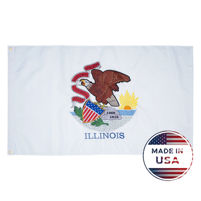 Illinois State Flag - 100% Made in USA - FlagStars