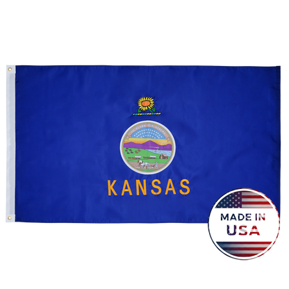 Kansas State Flag - 100% Made in USA - FlagStars