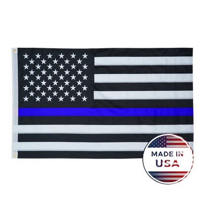 Thin Blue Line American Flag - 100% Made in USA - FlagStars