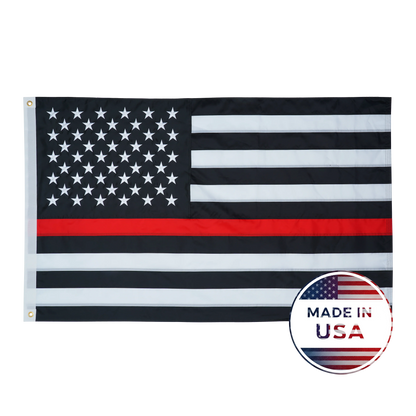 Thin Red Line American Flag - 100% Made in USA - FlagStars