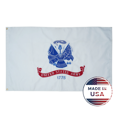US White Army Flag - Double Sided, 100% Made in USA - FlagStars