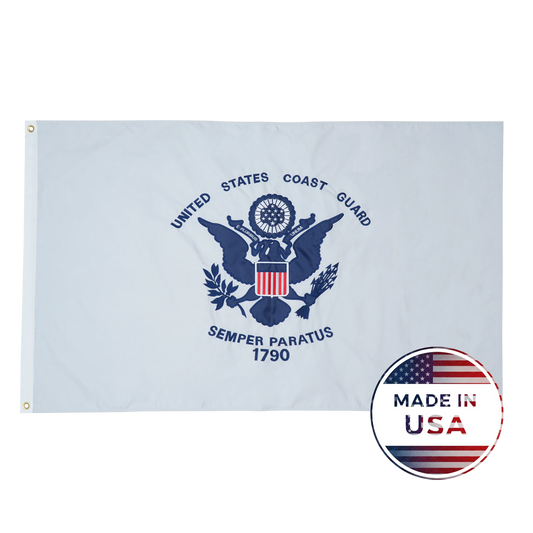 US Coast Guard Flag - Double Sided, 100% Made in USA - FlagStars