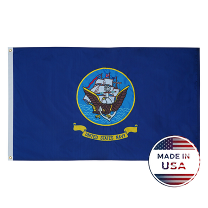 US Navy Flag - Double Sided, 100% Made in USA - FlagStars