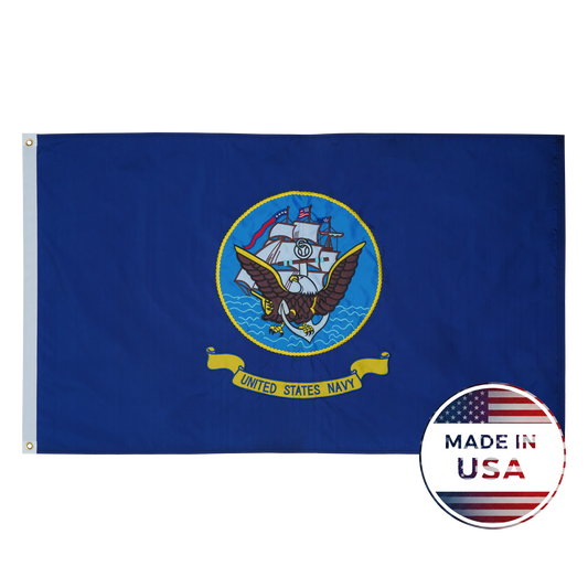 US Navy Flag - Double Sided, 100% Made in USA - FlagStars